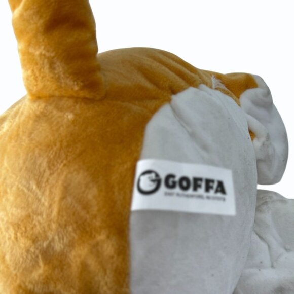 Goffa Smiling Shiba Inu Plush Japanese Dog With Scarf 15" Super Soft Stuffed Toy - Picture 10 of 10